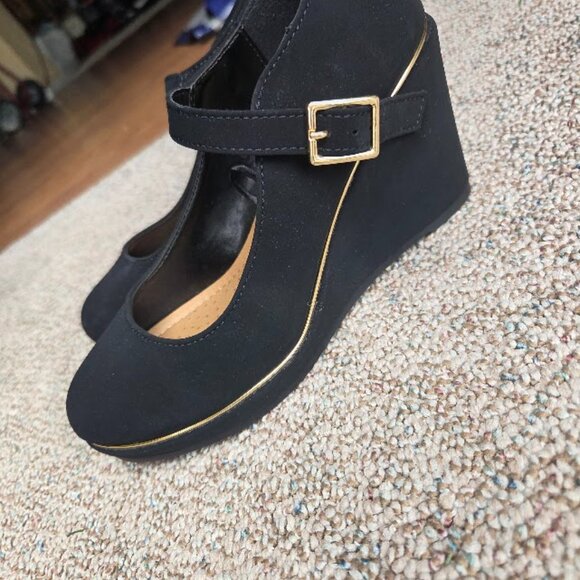 Elegant Andiamo Mary Jane Wedge - size 5.5 - NEW - Picture 4 of 5